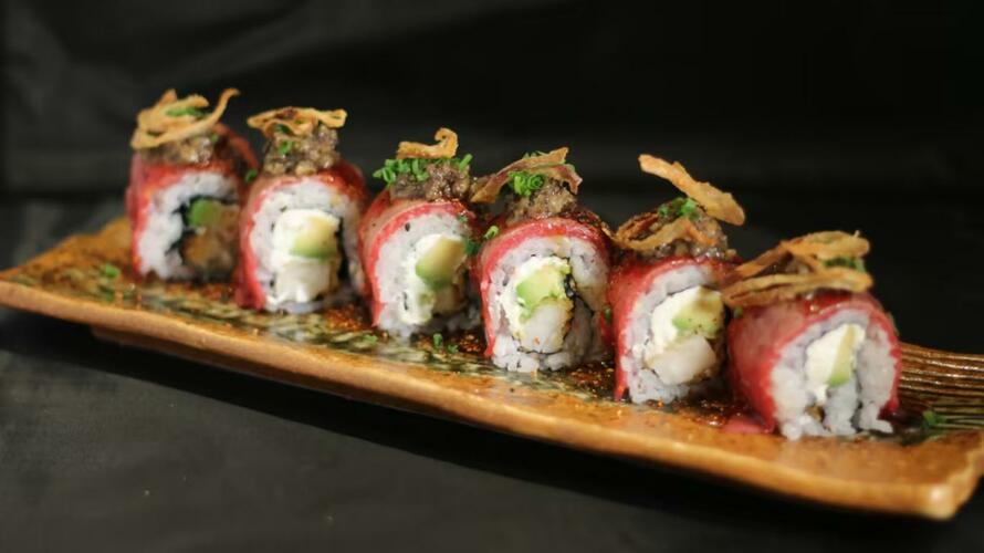 Special roll Tigre qui pleure - Restaurant Wasabi Marseille